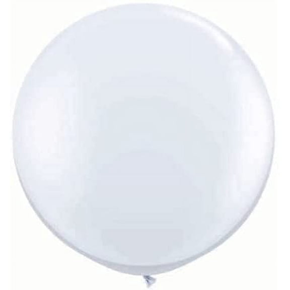 PMU Premium Latex Balloons - Jumbo Size Balloons for Birthdays, Wedding Parties, Baby Shower, Indoor & Outdoor Party Events & Decoration Supplies - Made in USA, 36 Inch Snow White, Pkg/12