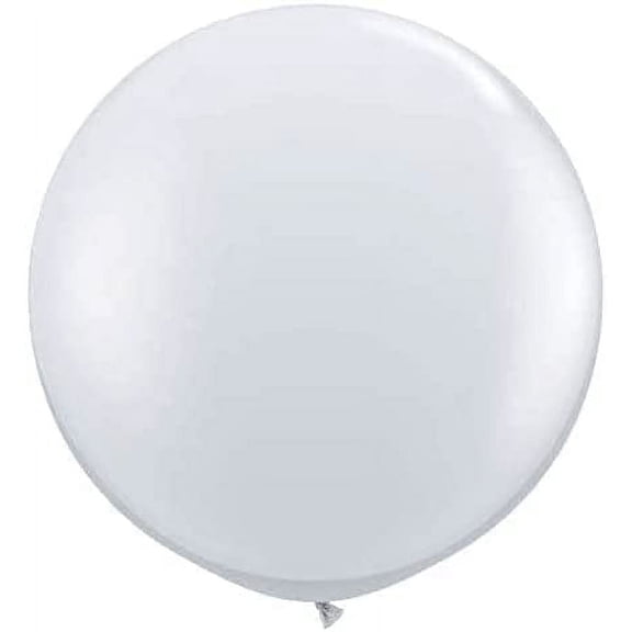 PMU Premium Latex Balloons - Jumbo Size Balloons for Birthdays, Wedding Parties, Baby Shower, Indoor & Outdoor Party Events & Decoration Supplies - Made in USA, 36 Inch Crystal Clear, Pkg/6