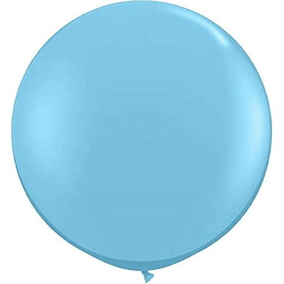 PMU Premium Latex Balloons - Jumbo Size Balloons for Birthdays, Wedding Parties, Baby Shower, Indoor & Outdoor Party Events & Decoration Supplies - Made in USA, 36 Inch Baby Blue, Pkg/1