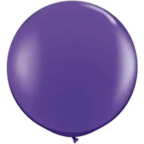 PMU Premium Latex Balloons - Jumbo Size Balloons for Birthdays, Wedding Parties, Baby Shower, Indoor & Outdoor Party Events & Decoration Supplies - Made in USA, 36 Inch Quartz Purple, Pkg/2