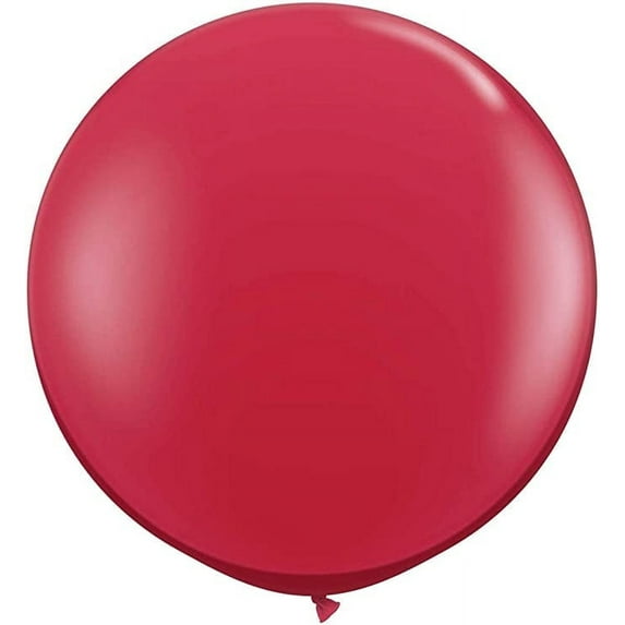 PMU Premium Latex Balloons - Jumbo Size Balloons for Birthdays, Wedding Parties, Baby Shower, Indoor & Outdoor Party Events & Decoration Supplies - Made in USA, 36 Inch Cherry Red, Pkg/12