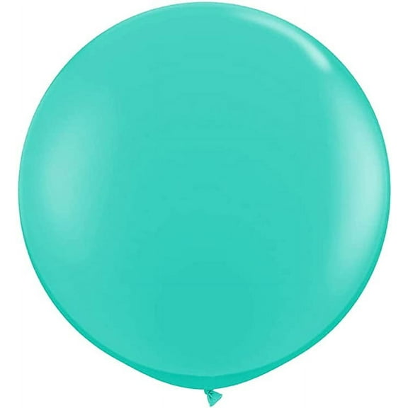 PMU Premium Latex Balloons - Jumbo Size Balloons for Birthdays, Wedding Parties, Baby Shower, Indoor & Outdoor Party Events & Decoration Supplies - Made in USA, 36 Inch Turquoise, Pkg/2