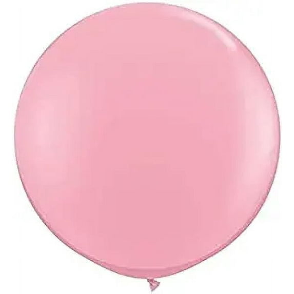 PMU Premium Latex Balloons - Jumbo Size Balloons for Birthdays, Wedding Parties, Baby Shower, Indoor & Outdoor Party Events & Decoration Supplies - Made in USA, 36 Inch Baby Pink, Pkg/12