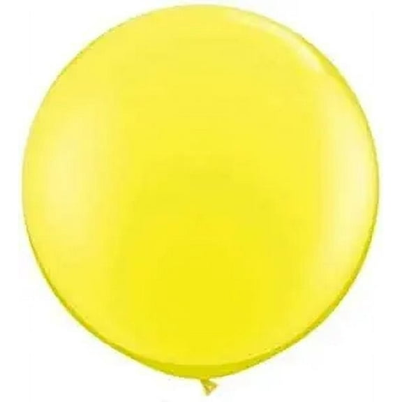 PMU Premium Latex Balloons - Jumbo Size Balloons for Birthdays, Wedding Parties, Baby Shower, Indoor & Outdoor Party Events & Decoration Supplies - Made in USA, 36 Inch Canary Yellow, Pkg/4