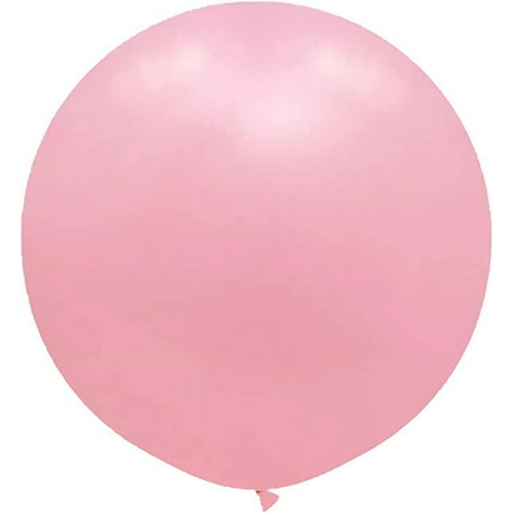 PMU Premium Latex Balloons - Jumbo Size Balloons for Birthdays, Wedding Parties, Baby Shower, Indoor & Outdoor Party Events & Decoration Supplies - Made in USA, 36 Inch Neon Bubble Gum Pink, Pkg/6