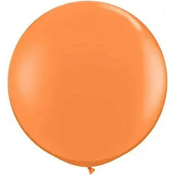 PMU Premium Latex Balloons - Jumbo Size Balloons for Birthdays, Wedding Parties, Baby Shower, Indoor & Outdoor Party Events & Decoration Supplies - Made in USA, 36 Inch Sunbrust Orange, Pkg/1
