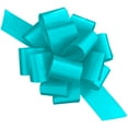 thumbnail image 1 of PMU Pull String Bows - Gift Bows for Wedding, Birthdays & Anniversaries - Ribbon Bows for Flowers & Basket Decoration - Large Bow for Gift Wrapping - 5 Inch 20 Loops Turquoise- (3/pkg) Pkg/1, 1 of 6