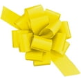 thumbnail image 1 of PMU Pull String Bows - Gift Bows for Wedding, Birthdays & Anniversaries - Ribbon Bows for Flowers & Basket Decoration - Large Bow for Gift Wrapping - 5 Inch 20 Loops Yellow- (50/pkg) Pkg/1, 1 of 6