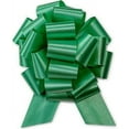 thumbnail image 1 of PMU Pull String Bows - Gift Bows for Wedding, Birthdays & Anniversaries - Ribbon Bows for Flowers & Basket Decoration - Large Bow for Gift Wrapping - Green 8 Inch 20 Loops (50/pkg) Pkg/1, 1 of 1