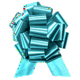 thumbnail image 1 of PMU Pull String Bows - Gift Bows for Wedding, Birthdays & Anniversaries - Ribbon Bows for Flowers & Basket Decoration - Large Bow for Gift Wrapping - Turquoise 8 Inch 20 Loops (10/pkg) Pkg/1, 1 of 1