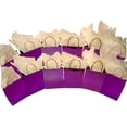 thumbnail image 1 of PMU Purple Foil Cube Gift Bags Pkg/12, 1 of 1