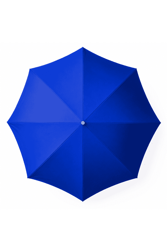 6 ft Beach Umbrella, 72 in Beach Parasol, Solid Royal Blue
