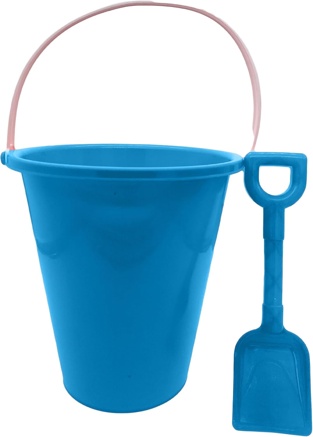PMU Small Beach Sand Pail with Shovel Beach Bucket Great for Outdoor and Sand Play Blue 1 Pkg pkg 1