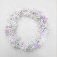 thumbnail image 1 of PMU 300 Ft Star Wire Shiny Garland Snowflake White Iridescent - Halloween, Christmas Party, Wedding, Birthday, Festive Home Decoration Ornament (12pc-25Ft Each), 1 of 6