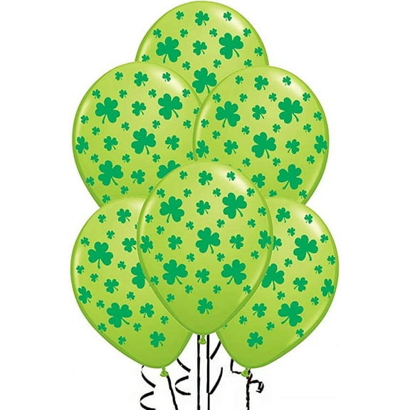 PMU St Patrick's Day Decorations, Latex Balloons, Party Balloon, St. Patrick's Day Balloons, Party Decoration, Lime Green/Green Party Decorations, Decoration for Any Types of Party Pkg/12