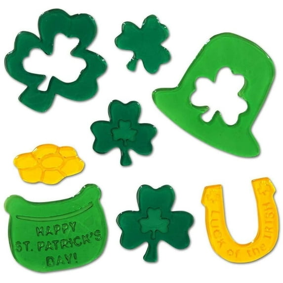 PMU St. Patrick's Day Decorations and Party Supplies - Gel Clings Sheet 7.5in x 7.5in - Irish Costume, Party Accessory (1/Sheet) Pkg/1