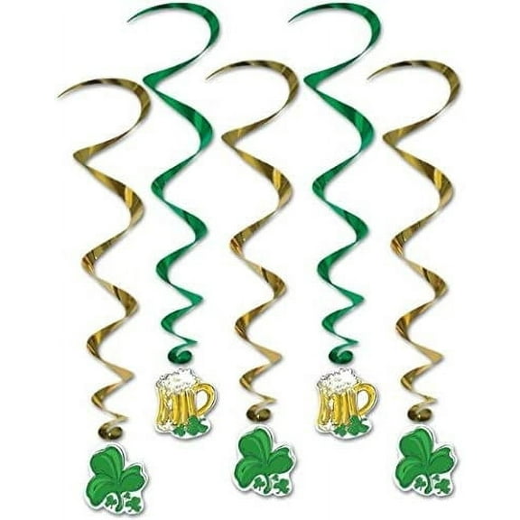 PMU St. Patrick's Day Decorations and Party Supplies - Whirls 40 Inch - Irish Costume, Party Accessory (1/pkg) Pkg/1