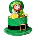 thumbnail image 1 of PMU St. Patrick's Day Leprechaun Hat, Green with Black Band and Gold Buckle Pkg/1, 1 of 1