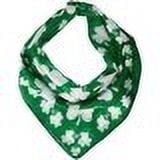 PMU St. Patrick's Day Wearable Decorations and Party Supplies- Shamrock Green 22in x 22in Bandana- Irish Costume, Party Accessory (1/pkg) Pkg/1