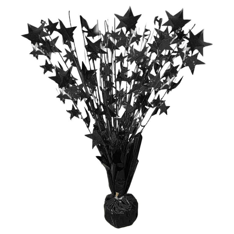 PMU Starburst Balloon Centerpiece - Beautiful Table Centerpieces for  Memorial Day, Birthday, Veterans Day Party & Independence Day Celebration -  Perfect Party Décor - 15 Black Pkg/1 