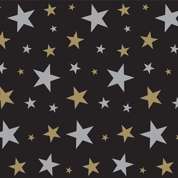 PMU Stars Backdrop Decoration for Parties, 4 feet height x 30 feet length, 1/pkg