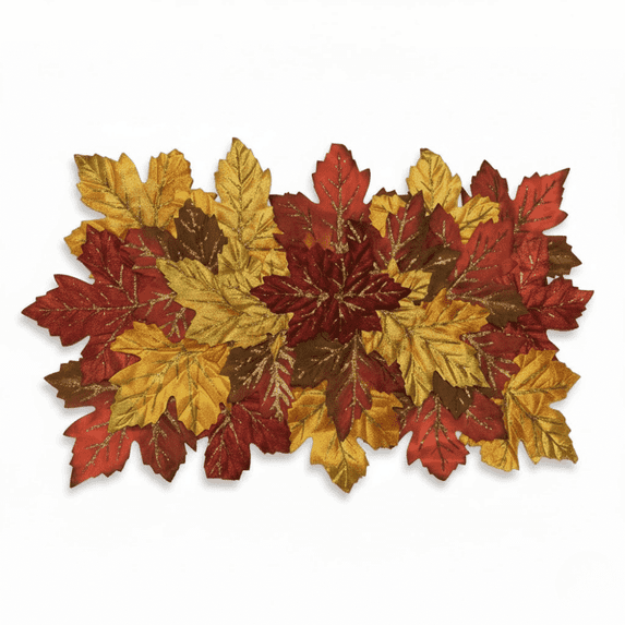 PMU Thanksgiving Maple Leaves Placemat 13in x 12in Fall Leaf Table Decoration For Autumn Harvest Holiday Party