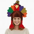 thumbnail image 1 of PMU Thanksgiving Party Costume Accessories Men's Turkey Hat Brown (3/Pkg) Pkg/1, 1 of 7