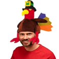 thumbnail image 1 of PMU Thanksgiving Party Costume Accessories Men's Turkey Hat Brown (12/Pkg) Pkg/1, 1 of 2
