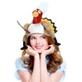 thumbnail image 1 of PMU Thanksgiving Plush Chef Turkey Hat Party Costume Accessories Plush Chef Turkey Hat (12/Pkg) Pkg/1, 1 of 7