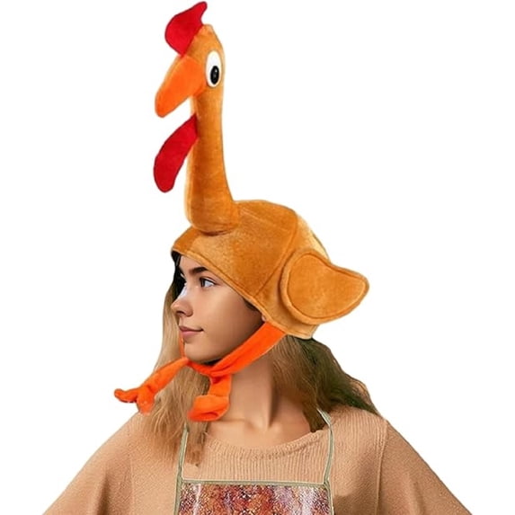 PMU Thanksgiving Turkey Trot Gobbler Hat Party Turkey Hats for Kids and Adults Costume Accessories (1/Pkg) Pkg/1