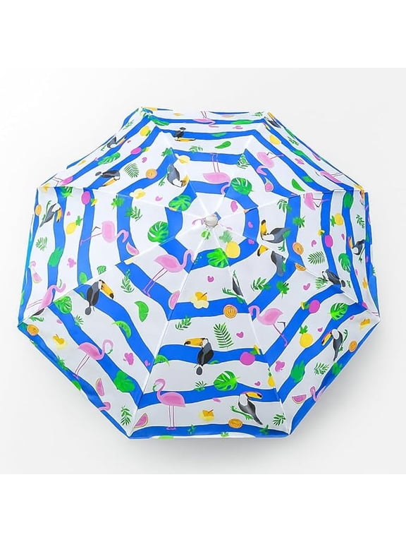6ft Beach Umbrella Lightweight & travel friendly, Patio Umbrella