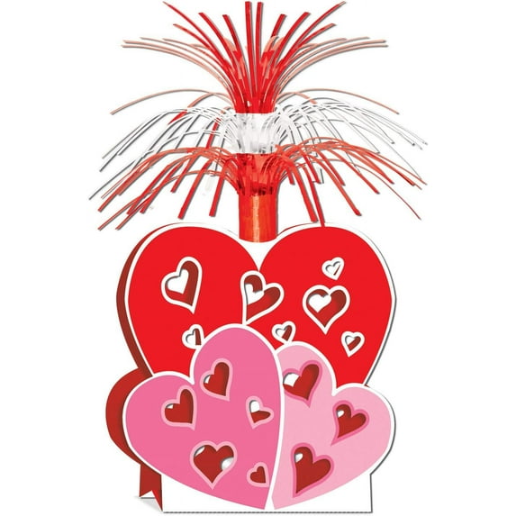 PMU Valentine’s Day Decorations Centerpiece Lots of Hearts Valentine's Day Theme Event Indoor/Outdoor Party Accessories (1/pkg) Pkg/1