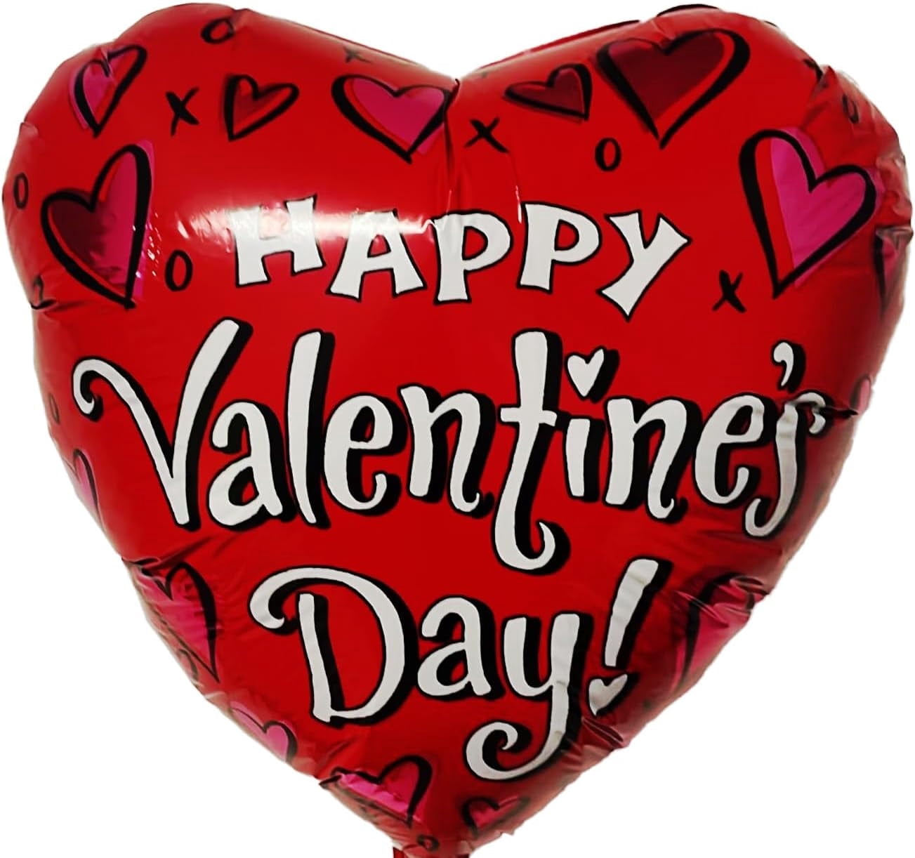 PMU Valentine’s Day Heart Shaped Valentines Day XO XO 18 Inch Mylar ...