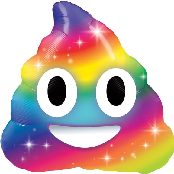 PMU Valentine's Day Rainbow Pooh LoL 30 Inch Mylar - Foil Balloons Special Events, Photo Props Party Decoration and Accessories (1/Pkg) Pkg/1