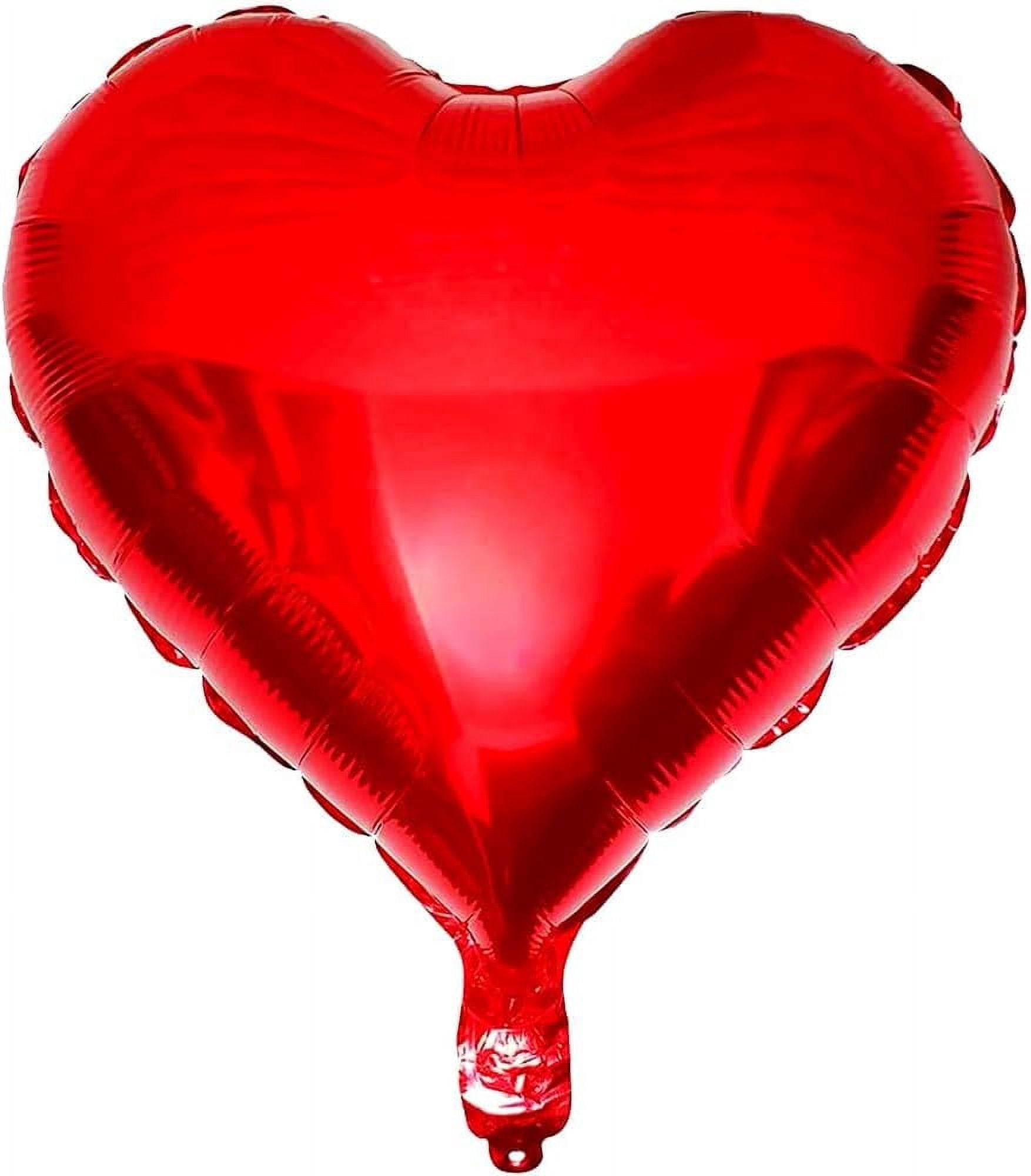 PMU Valentine's Day Red Heart Shaped 18 Inches Mylar - Foil Balloons ...