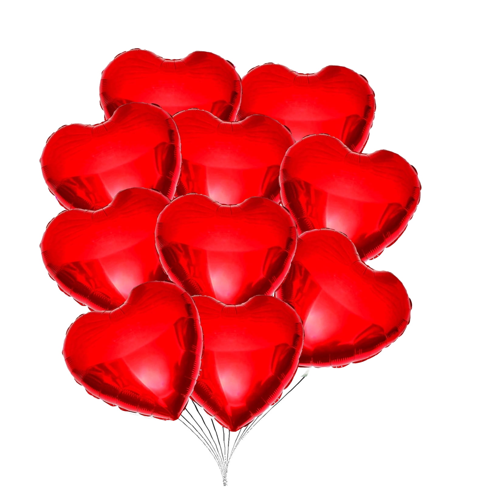 PMU Valentine's Day Red Heart Shaped 18 Inches Mylar - Foil Balloons ...