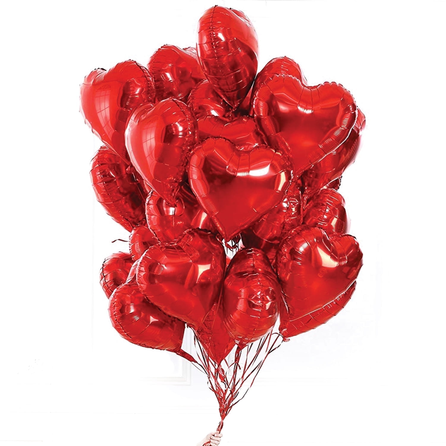 PMU Valentine's Day Red Heart Shaped 18 Inches Mylar - Foil Balloons ...