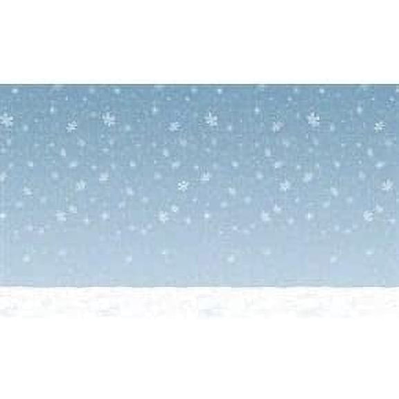 PMU Winter Sky Backdrop Decoration for Parties, 4 feet height x 30 feet length, 1/pkg