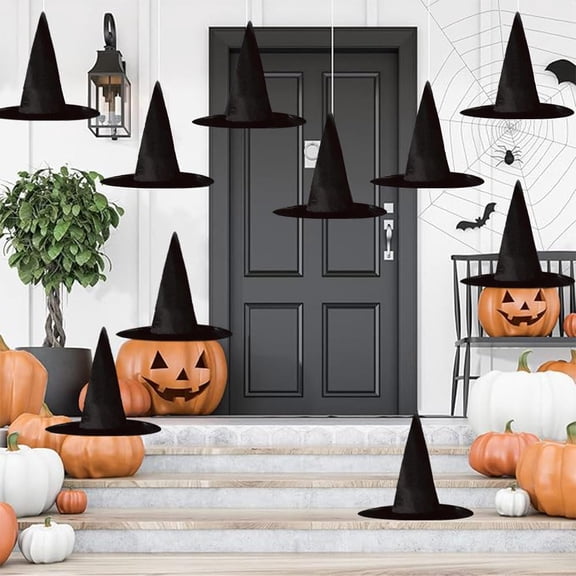 PMU Witch Hats Child-Black Polyester Pkg/3