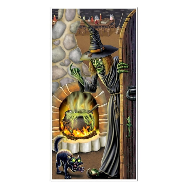 PMU Halloween Witch's Brew Door Cover 30in. x 5ft, (6/Pkg) Pkg/1