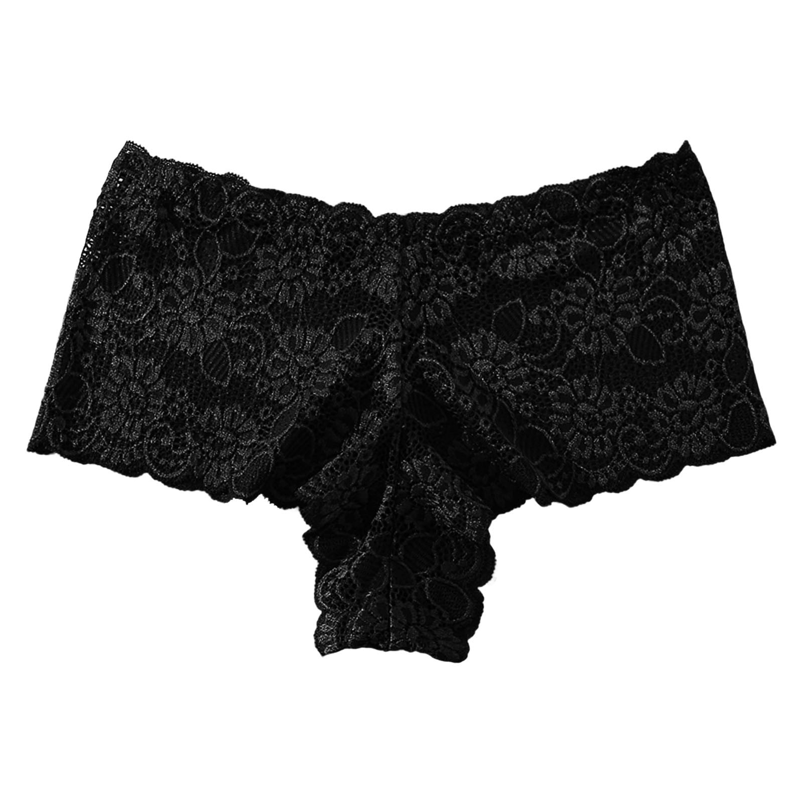 PMUYBHF 2X Underwear Women Plus Size Women's Lace Hollow Underwear