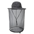 thumbnail image 1 of PMUYBHF Adult Straw Bucket Hats for Women 4Th of July Cheers.Us Keeping Beekeeper Hat Hats Fishing Gardening Apicultura Cap with Head Net Netting Mesh Hood for Men Women, 1 of 4