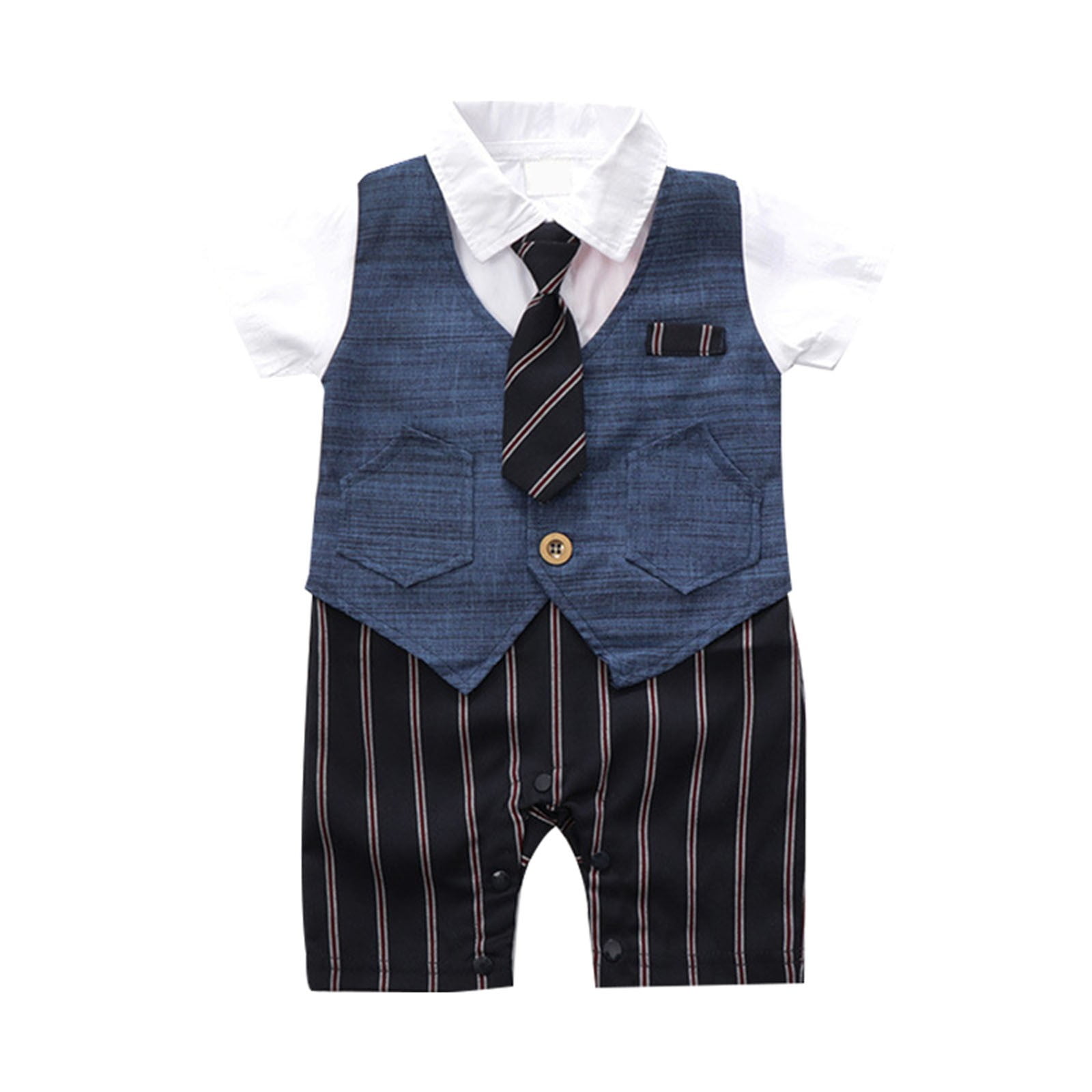 PMUYBHF Baby Boy Gifts Baby Boy Gentleman White Shirt Bowtie Tuxedo