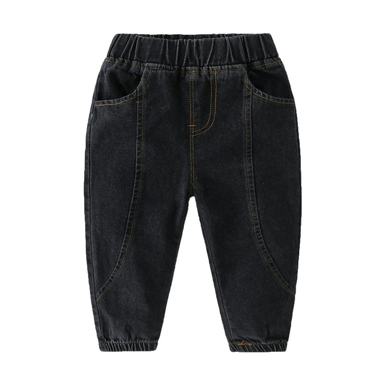 BLACK FITTED DENIM PANTS, BABY BLACK FITTED DENIM PANTS, BABY
