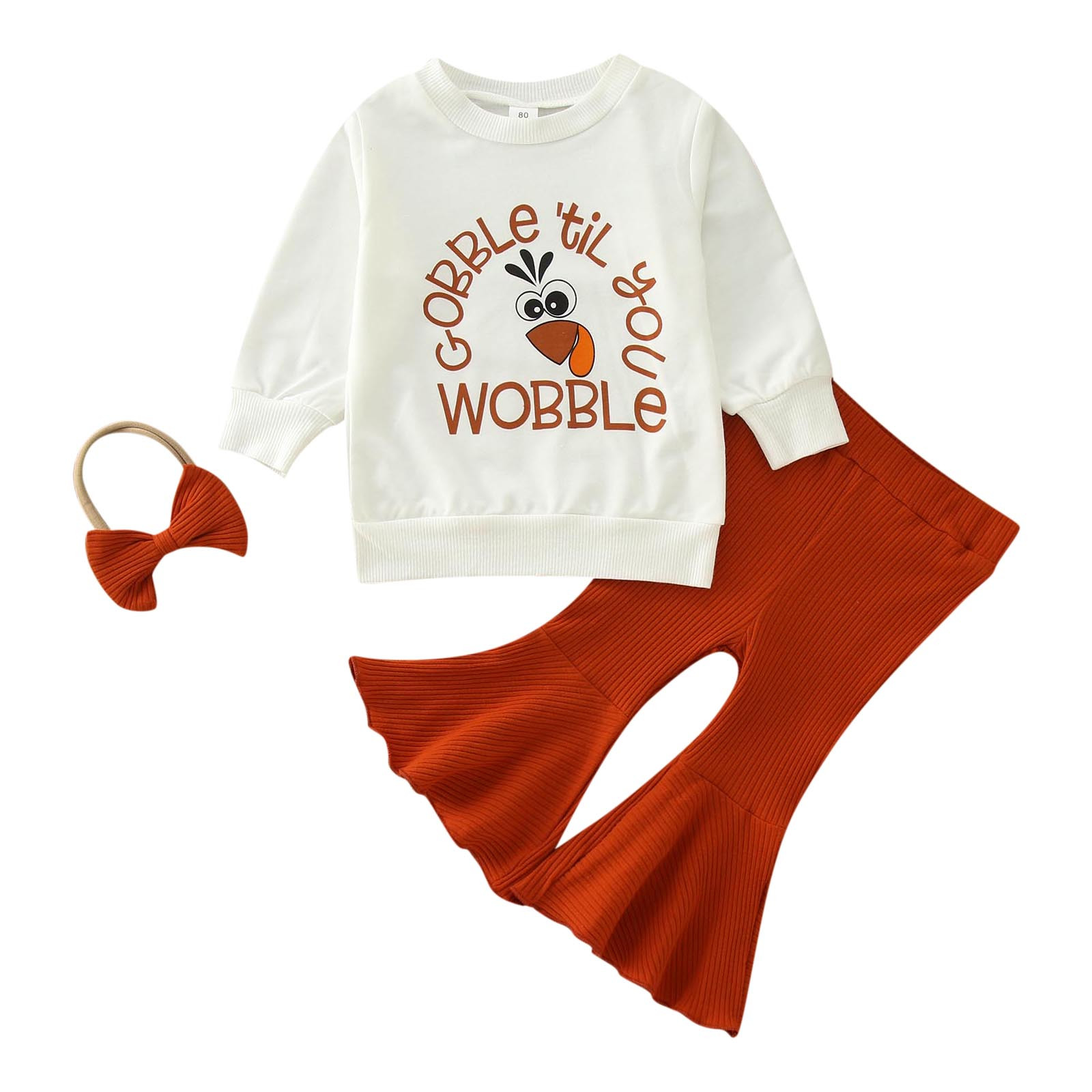 PMUYBHF Baby Girl 6 Months Toddler Girls Thanksgiving Day Long Sleeve