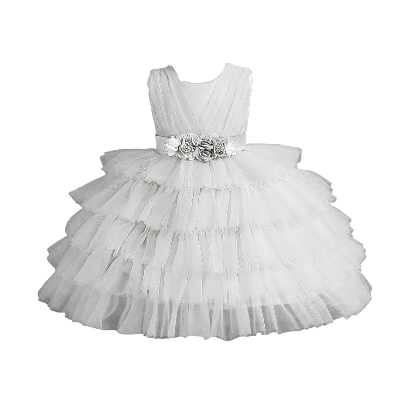 PMUYBHF Baby Girl Dresses 03 Months Fall Children's Dress Puffy Dress