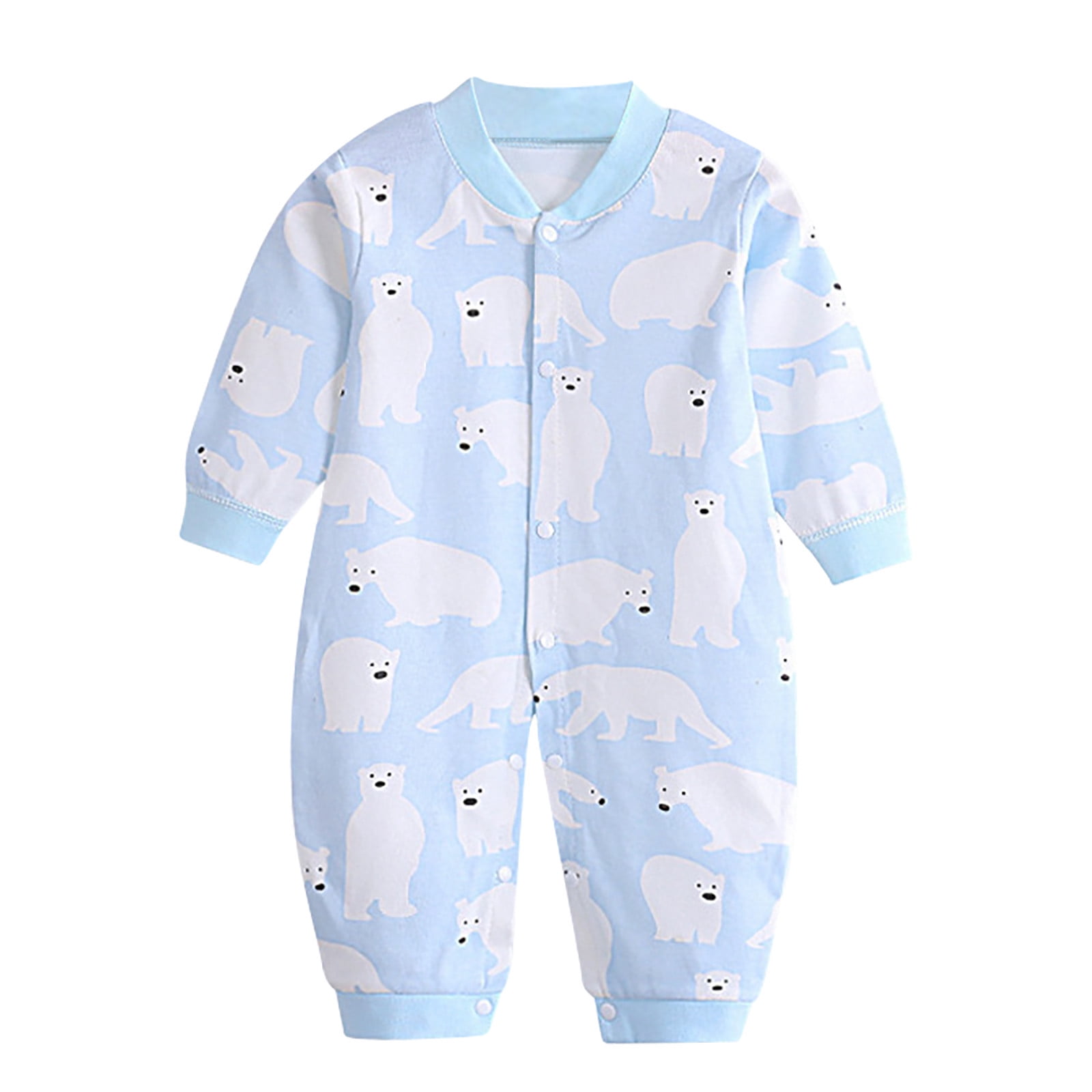 PMUYBHF Baby Outfits 1218 Months Baby Boy Girl Cotton Print Romper