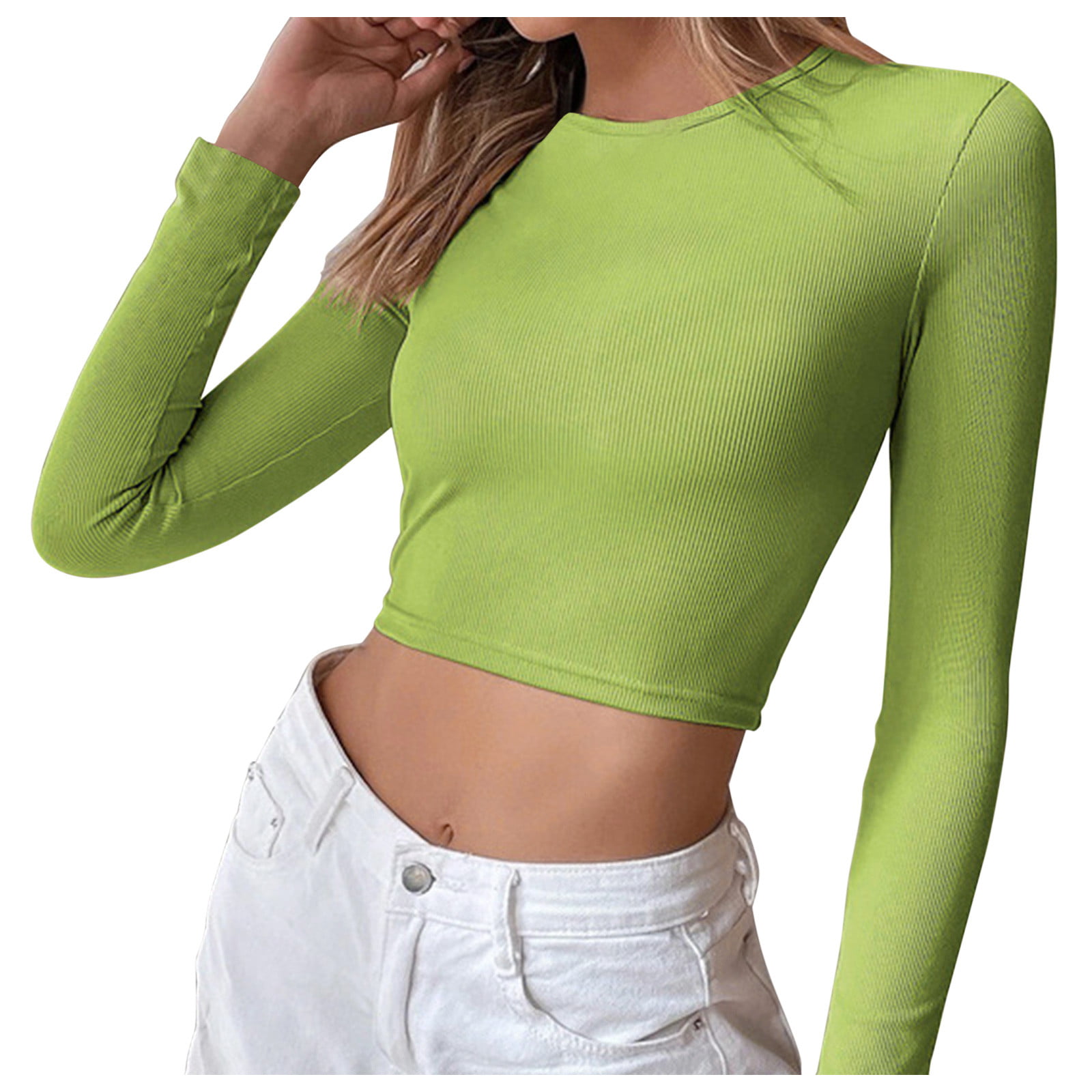 PMUYBHF Backless Top with Built in Bra Plus Size Womens Backless Casual  Cropped Slim Long Sleeve T Shirt Top Womens Fashion Womens Fall Fashion  2024 Plus Size 15.99 