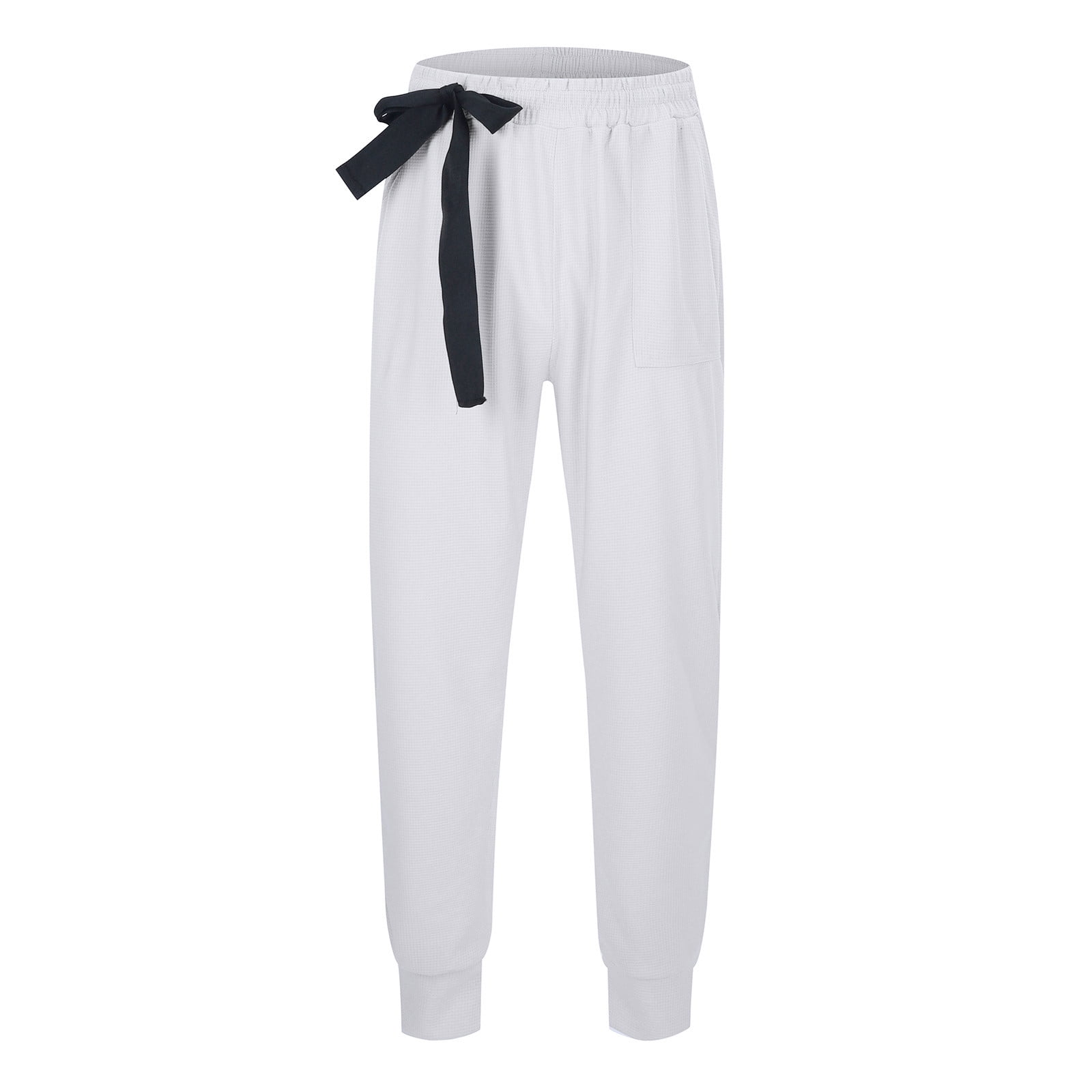 PMUYBHF Baggy Cargo Pants Men Cotton Men's Solid Color Sports Pants