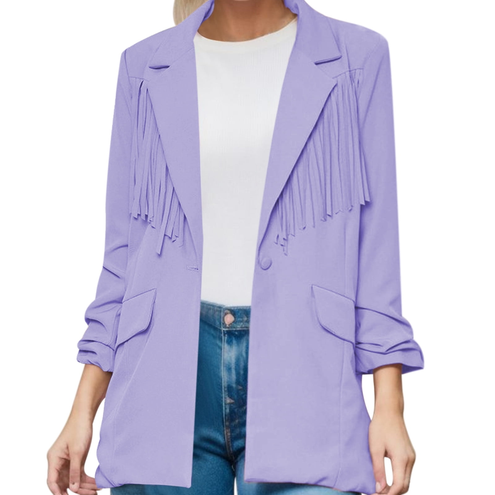 PMUYBHF Black Blazer Dress for Women Plus Size Women's Jackets Elegant